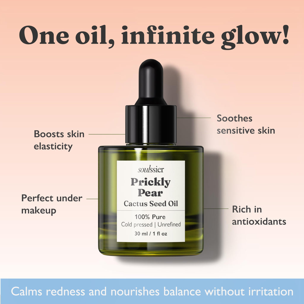 Cold-Pressed Prickly Pear Seed Oil 1 oz B714