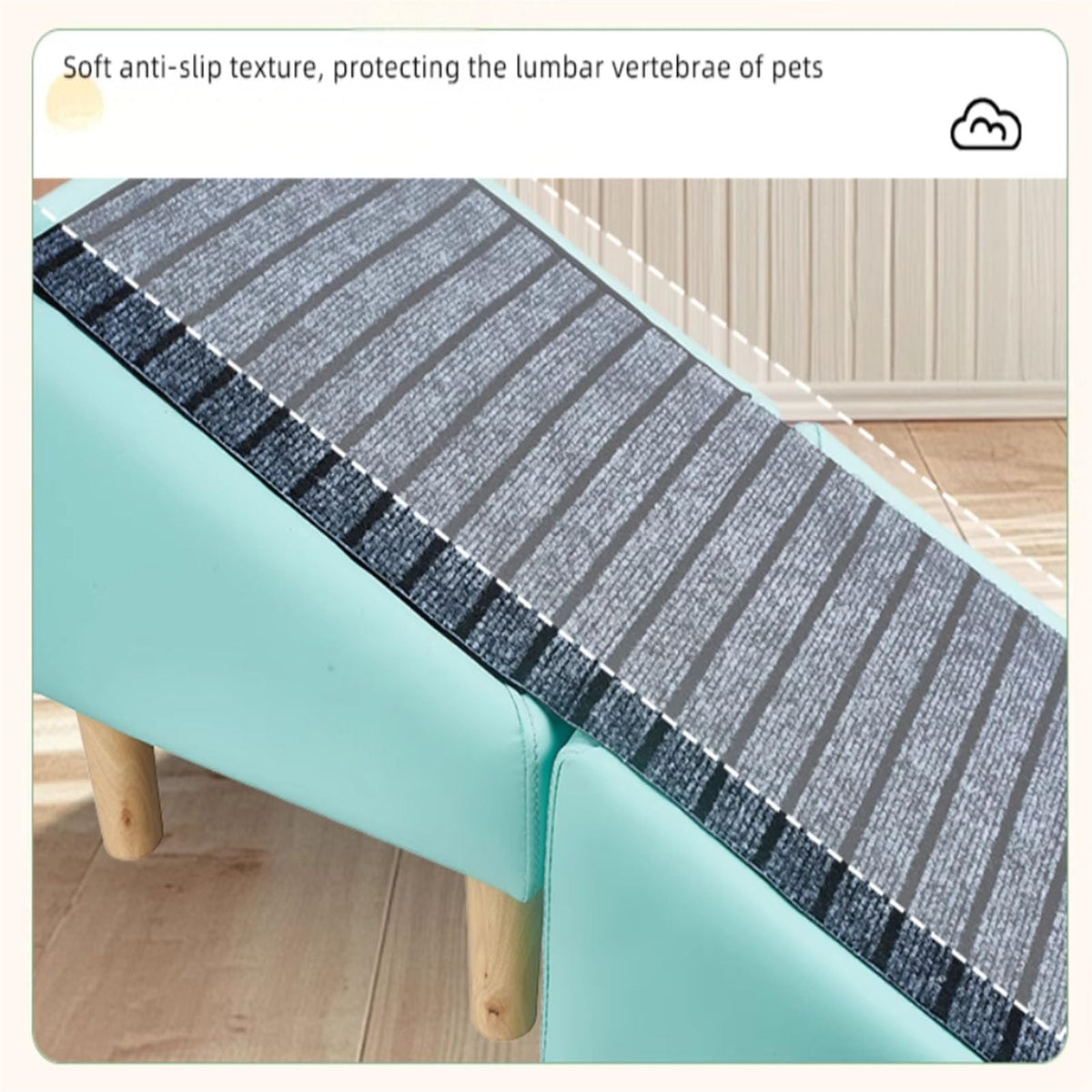 Foldable Pet Dog Ramp with Non-Slip Mat U821