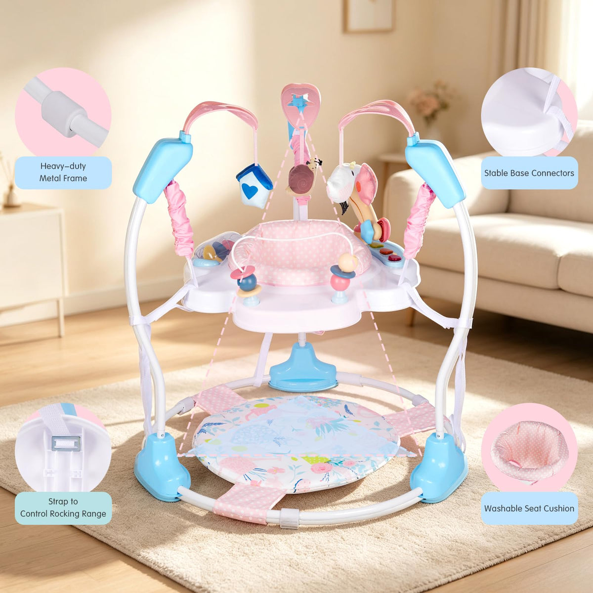 Baby Activity Center, 3-in-1 Infant Jumper and Bouncer O739003