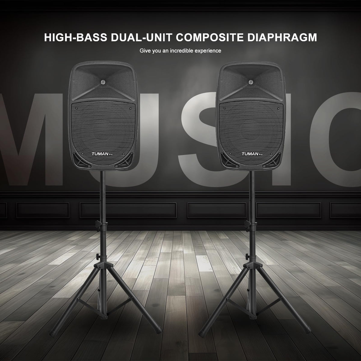 10 inch 1200 Watt Bluetooth PA Speaker System with Microphone O78208