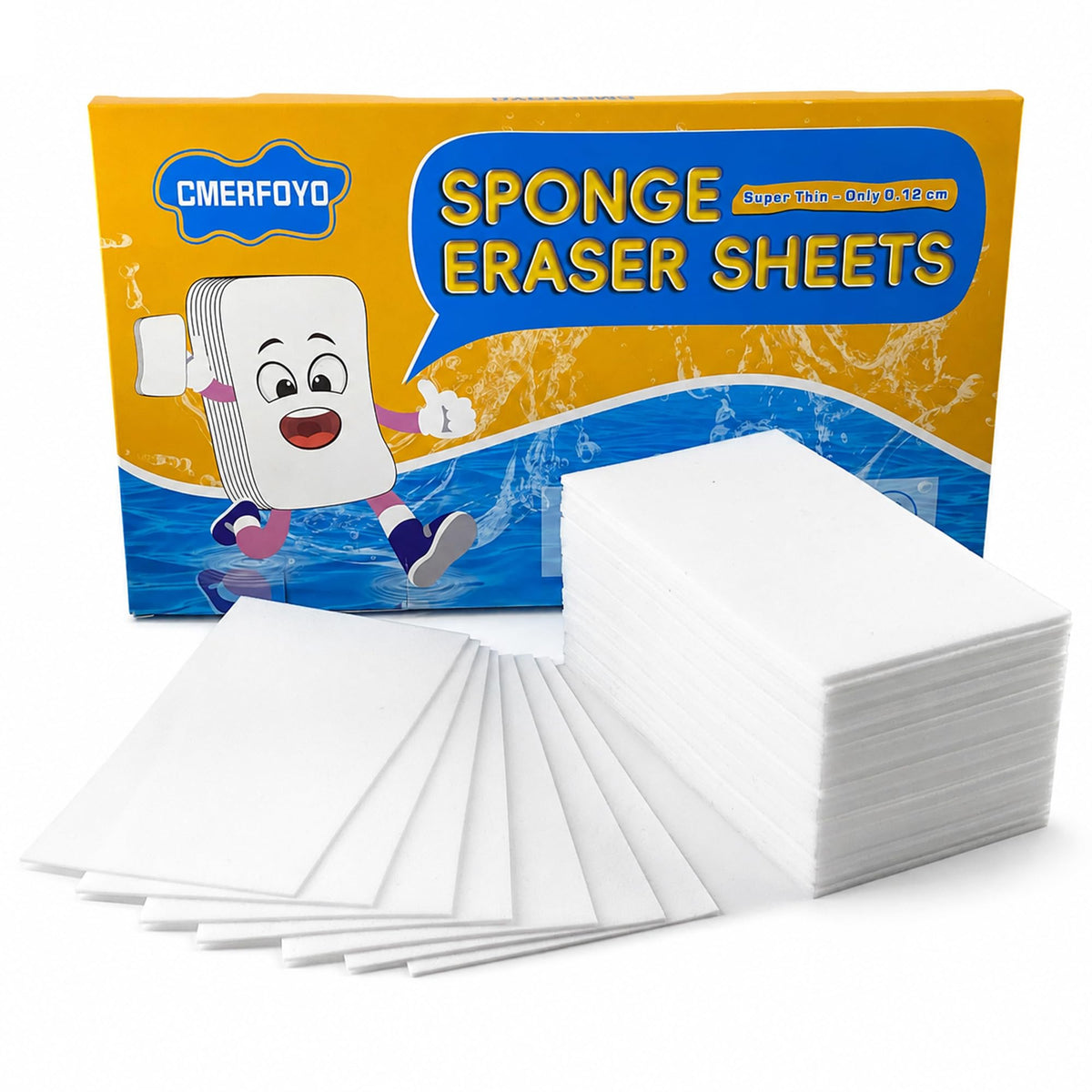 48 Pads 0.12cm Melamine Sponge Eraser Sheets F71399