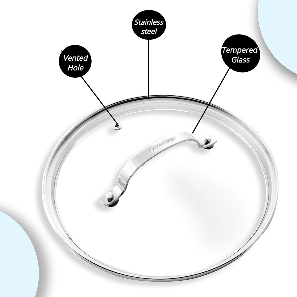 Tempered Glass Lid 10-inch Clear Vented A47260