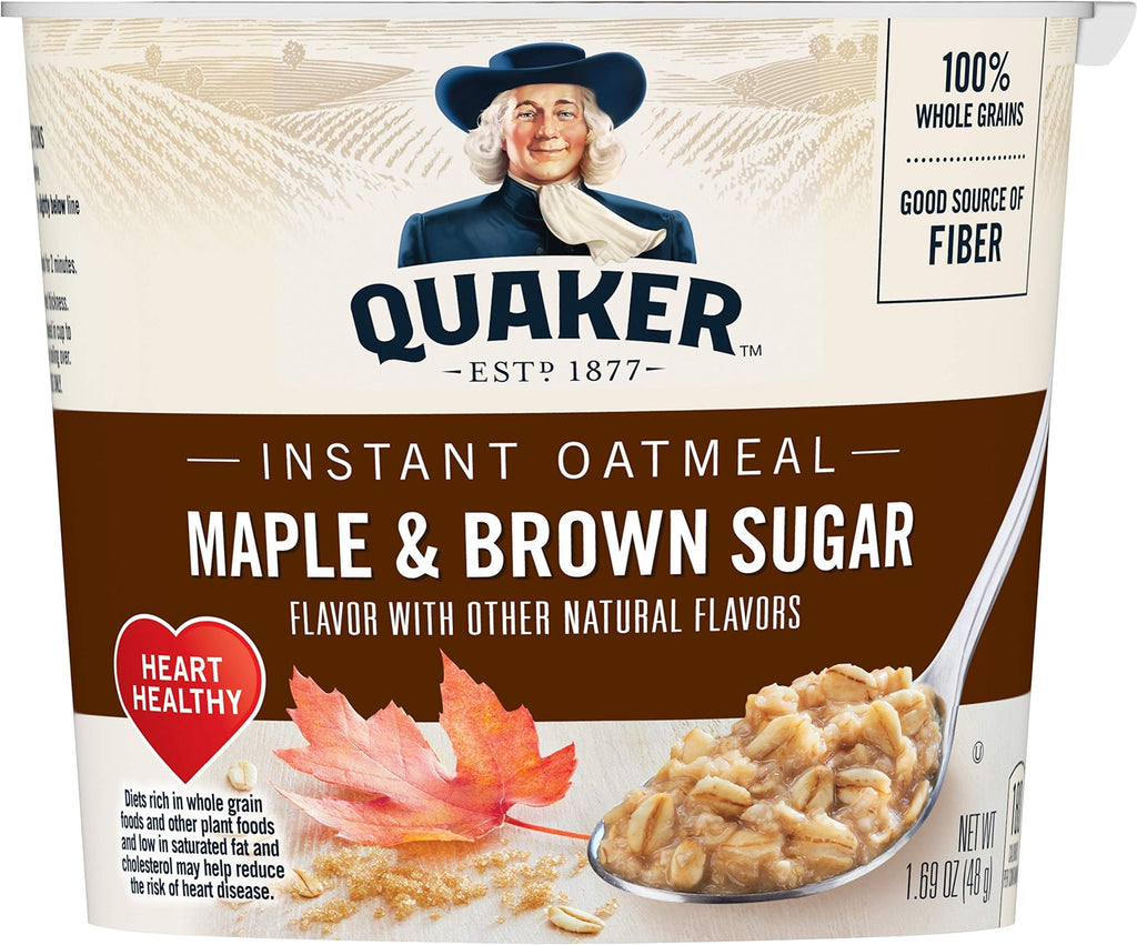 Instant Oatmeal Maple Brown Sugar 1.69 Oz Pack of 5 N968243