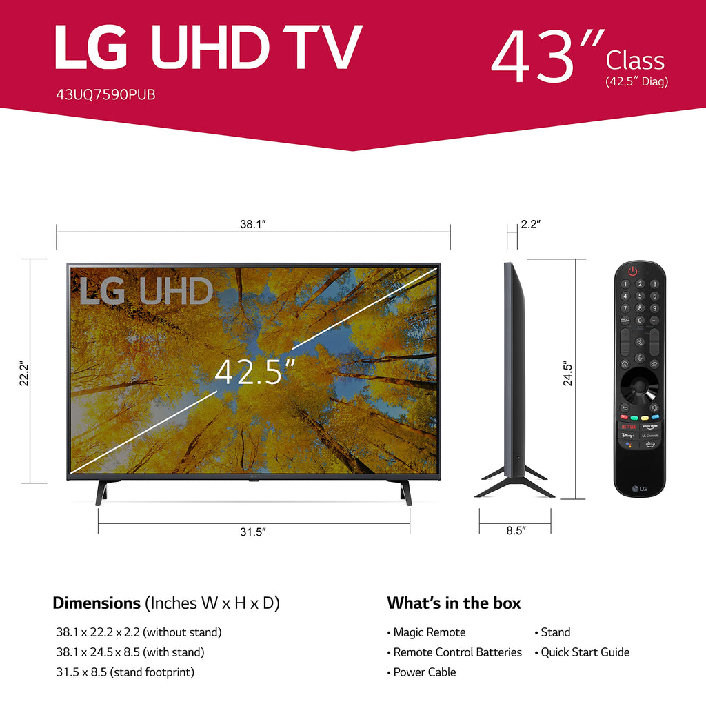43” Black UHD TV C962329