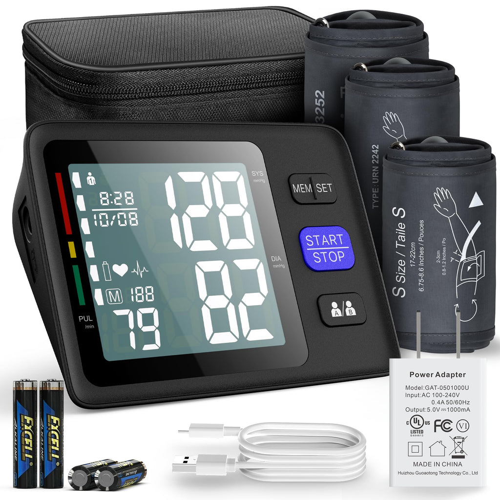 Automatic Upper Arm Blood Pressure Monitor, 3 Cuffs F9810