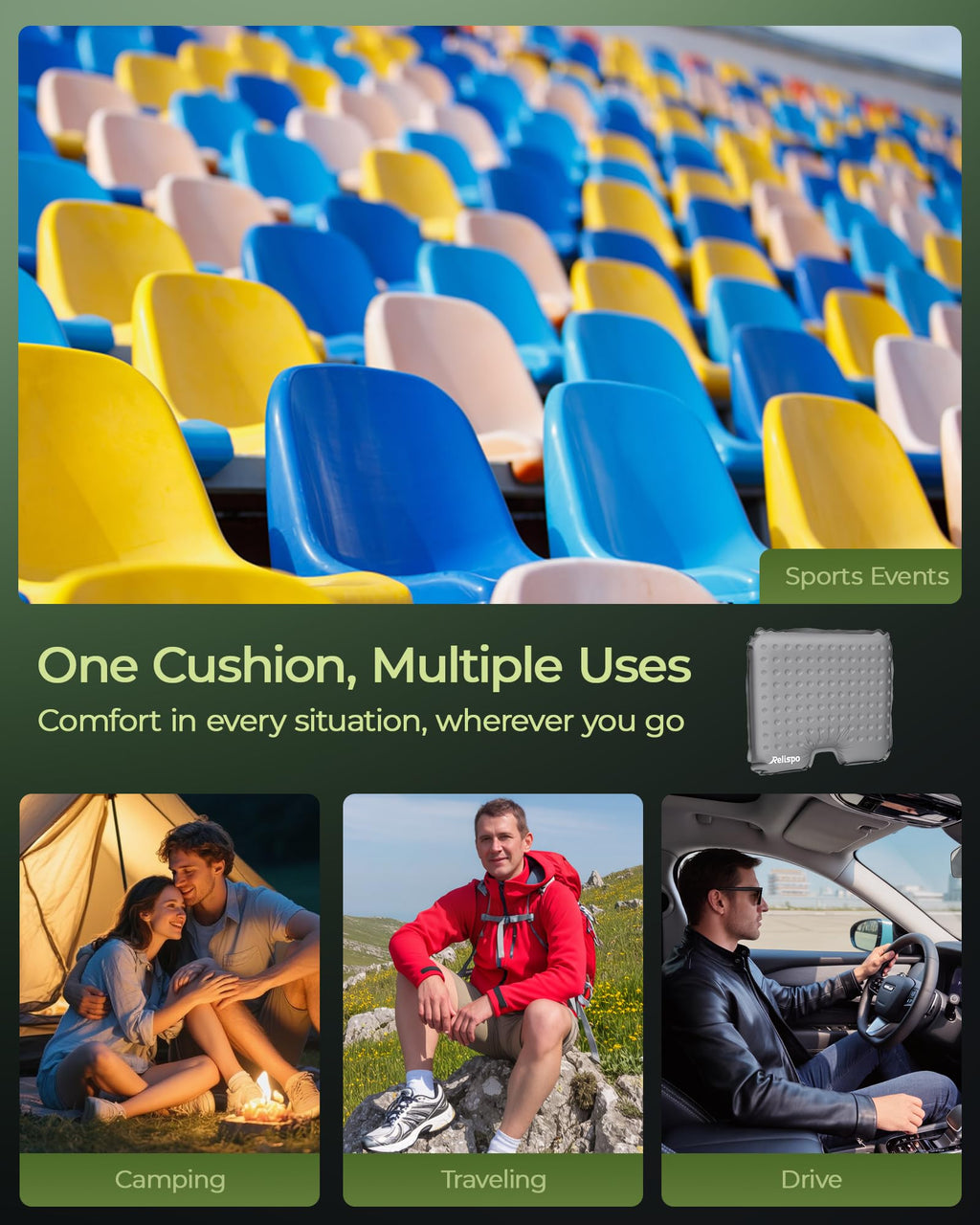Inflatable Stadium Seat Cushion Z886