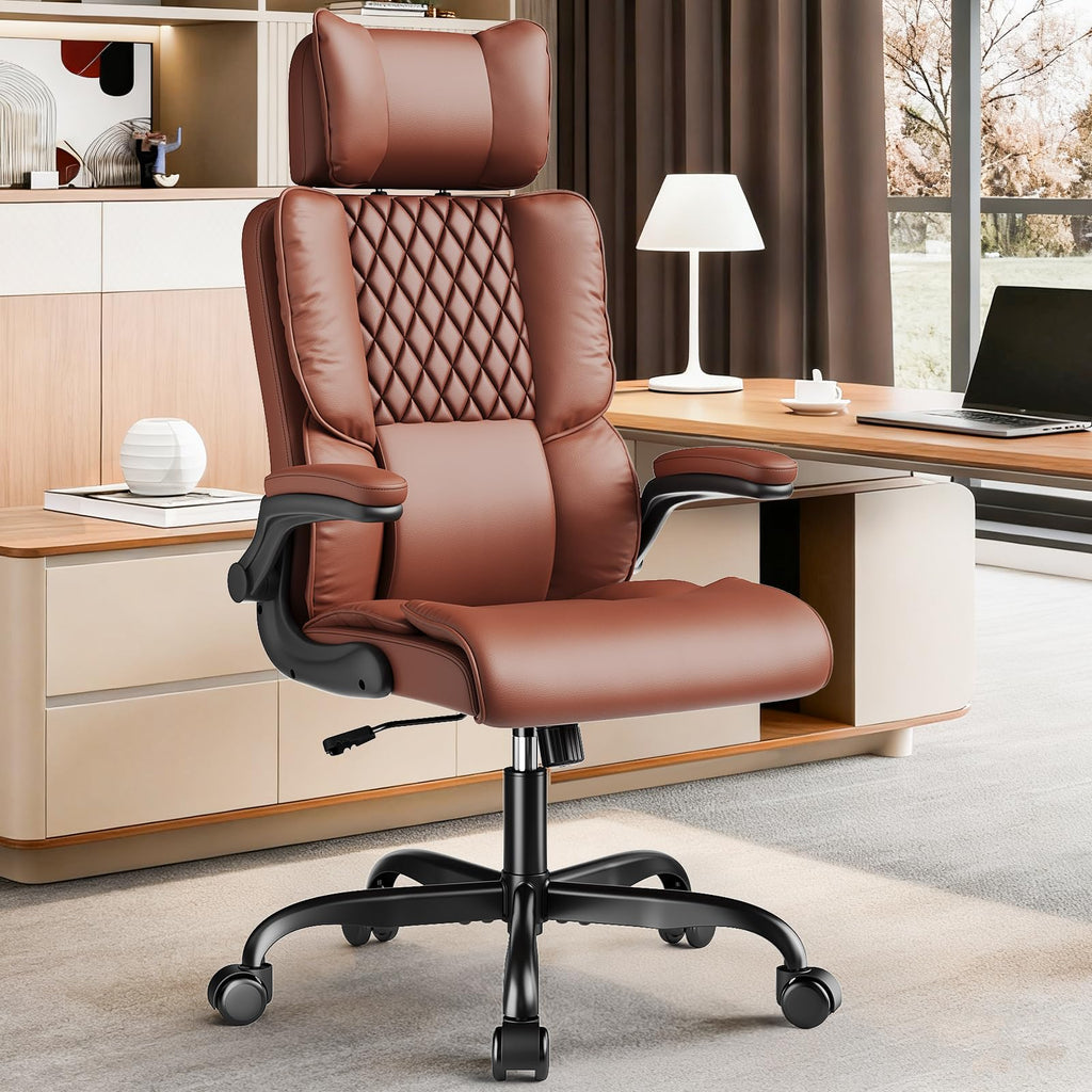 Big and Tall Office Chair with Adjustable Headrest R389
