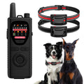 Wireless Dog Fence System 2-in-1 Pet Containment Training Collar IPX6 Waterproof Rechargeable Black Red D627