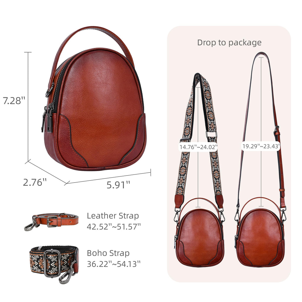 Small Leather Crossbody Bag X9370