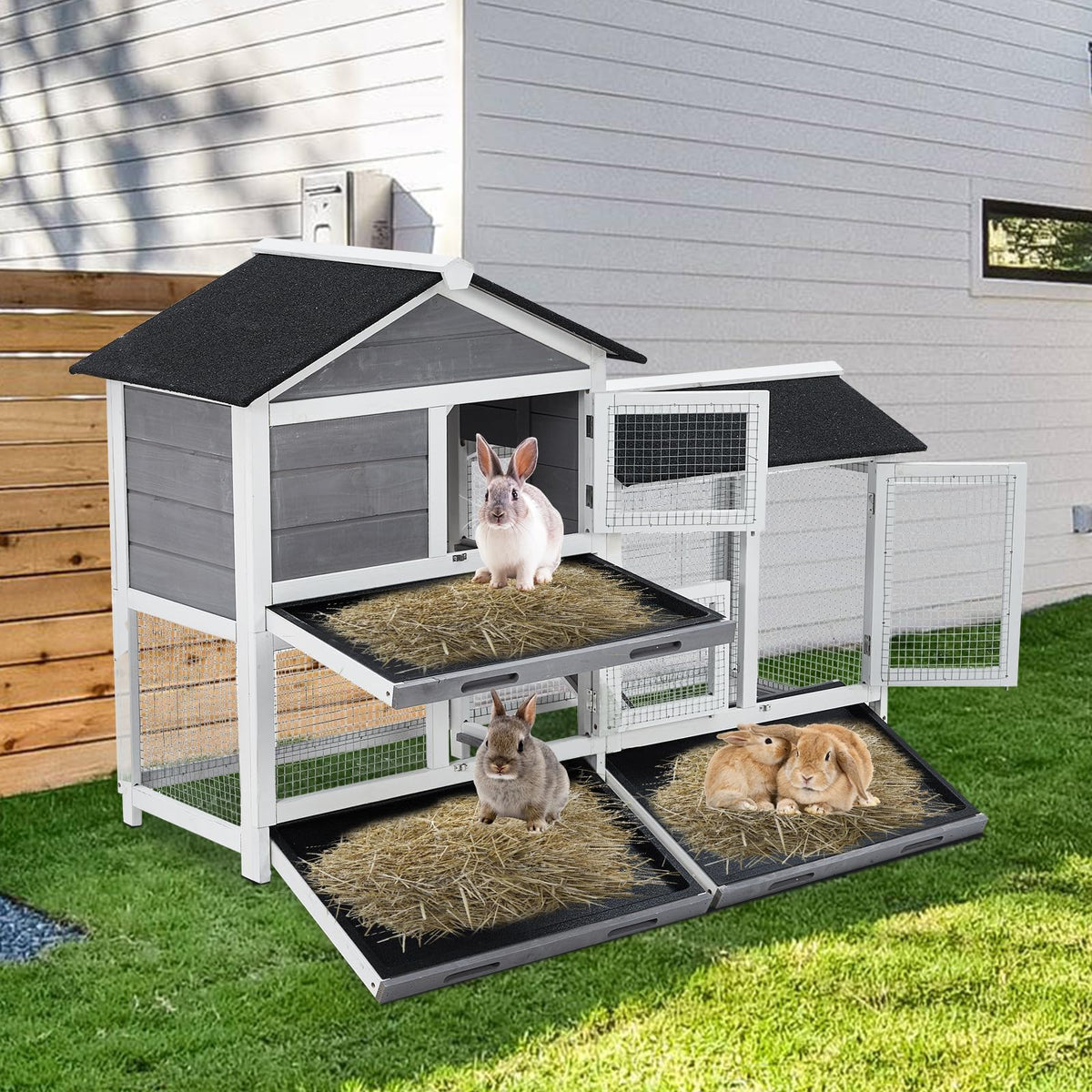 63'' 2-Tier Bunny Hutch T4949