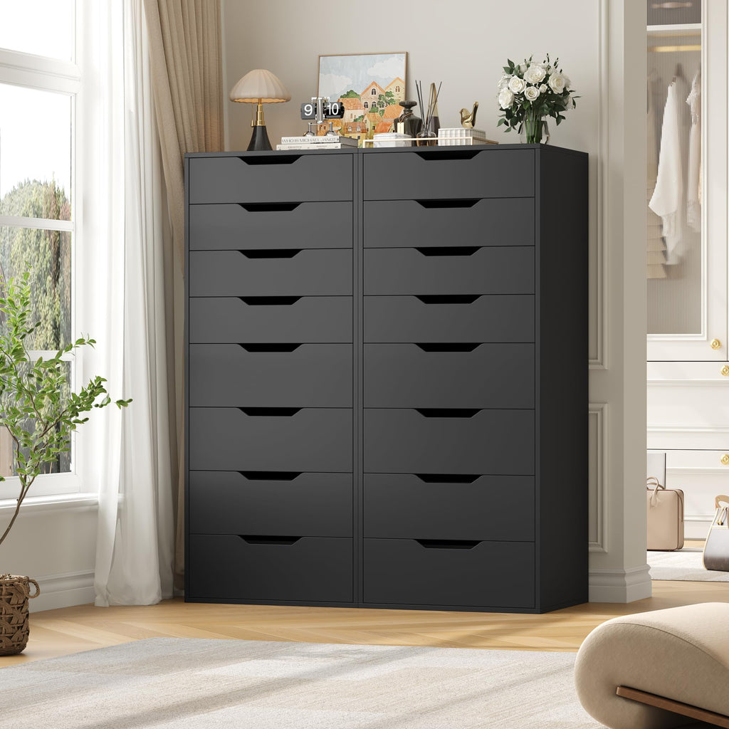 Black 8 Drawer Dresser G9725