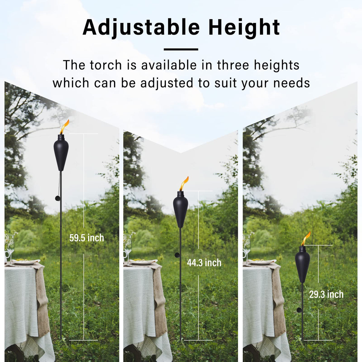 6 Pack Citronella Tiki Torches M609