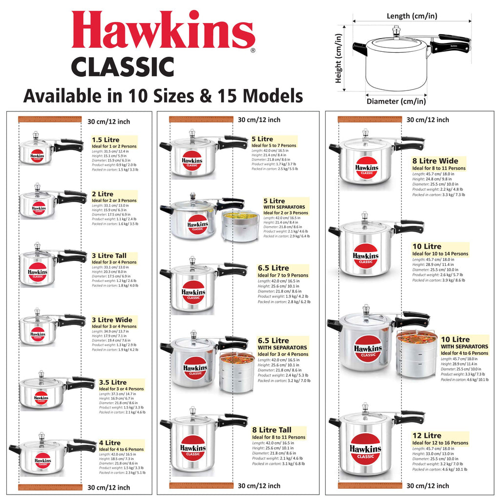 3L Aluminium Pressure Cooker Q98025