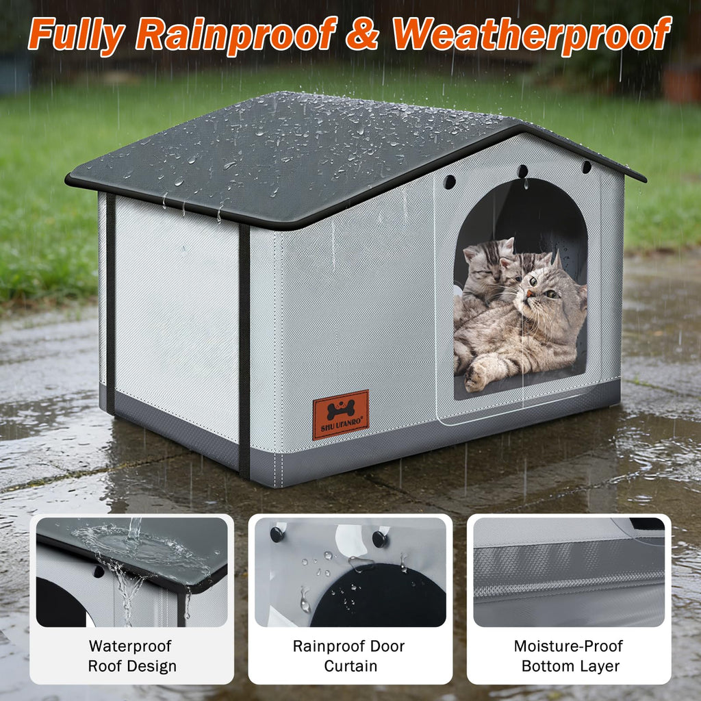 Insulated Heated Cat House Indoor/Outdoor U61510