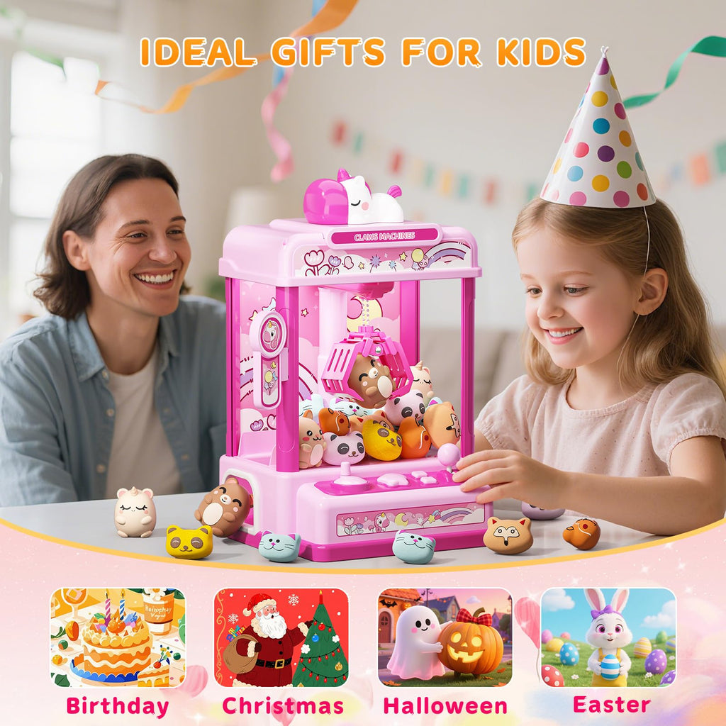 Claw Machine with Sound & 20 Mini Plush Toys U521