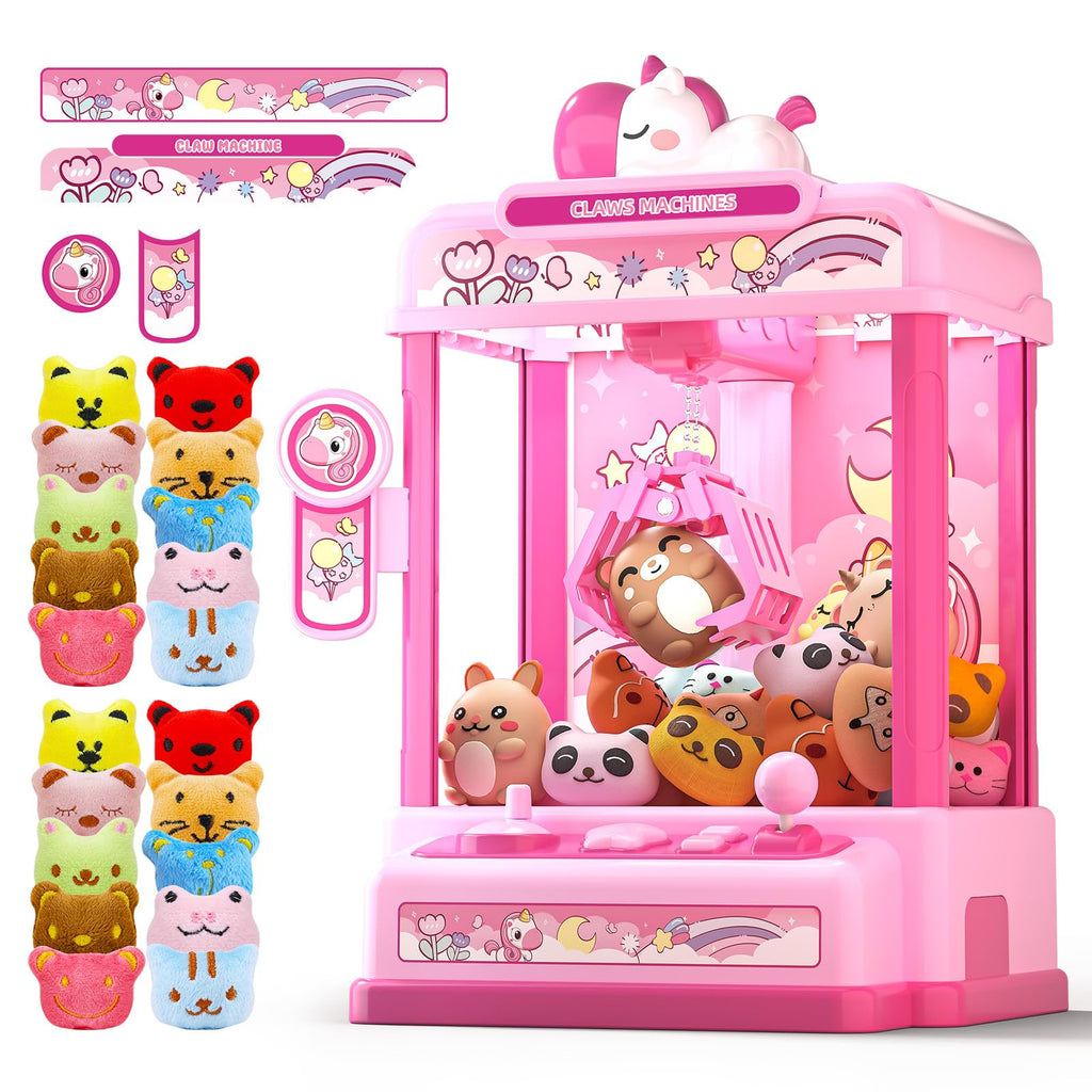 Claw Machine with Sound & 20 Mini Plush Toys U521