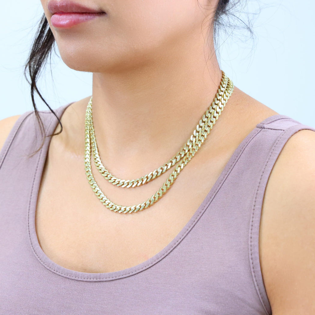 14k Yellow Gold 6mm Cuban Chain Necklace N754296