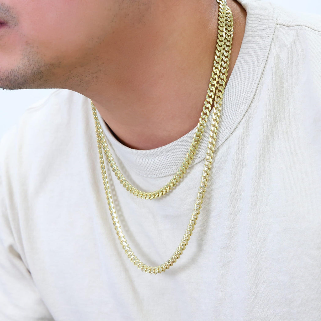 14k Yellow Gold 6mm Cuban Chain Necklace N754296