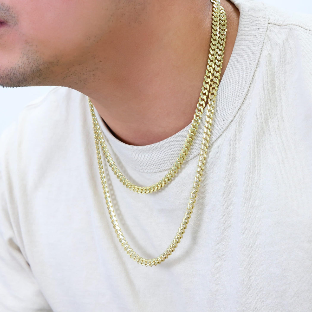 14k Yellow Gold 6mm Cuban Chain Necklace N754296