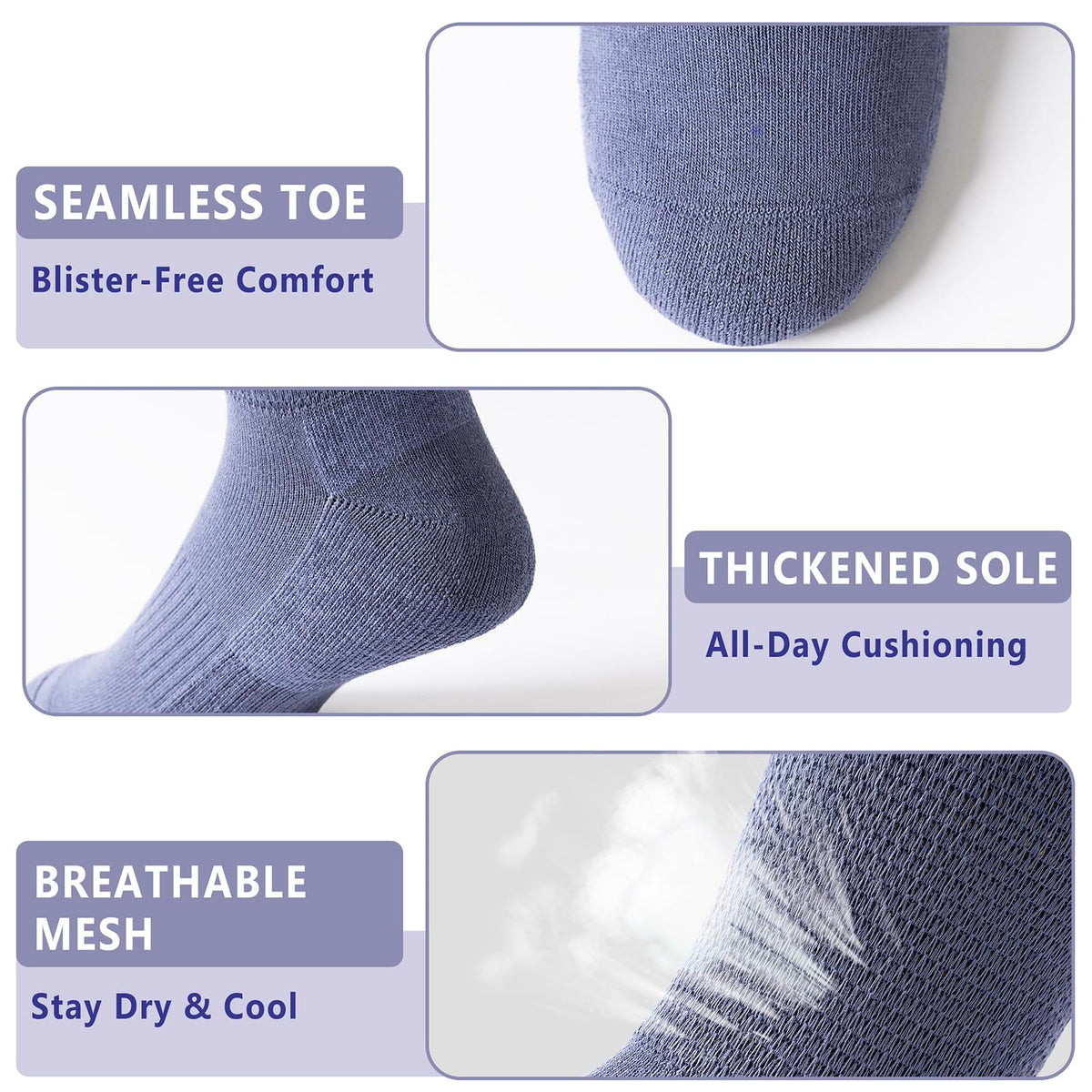 Viscose from Bamboo Crew Socks, 3 Pairs W851