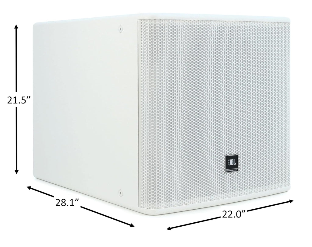 White 18-Inch High Power Subwoofer System G9161