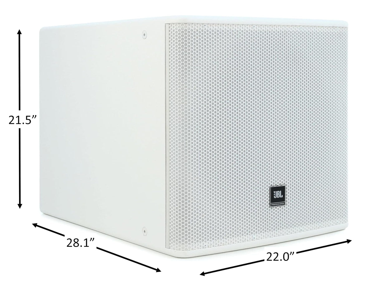 White 18-Inch High Power Subwoofer System G9161