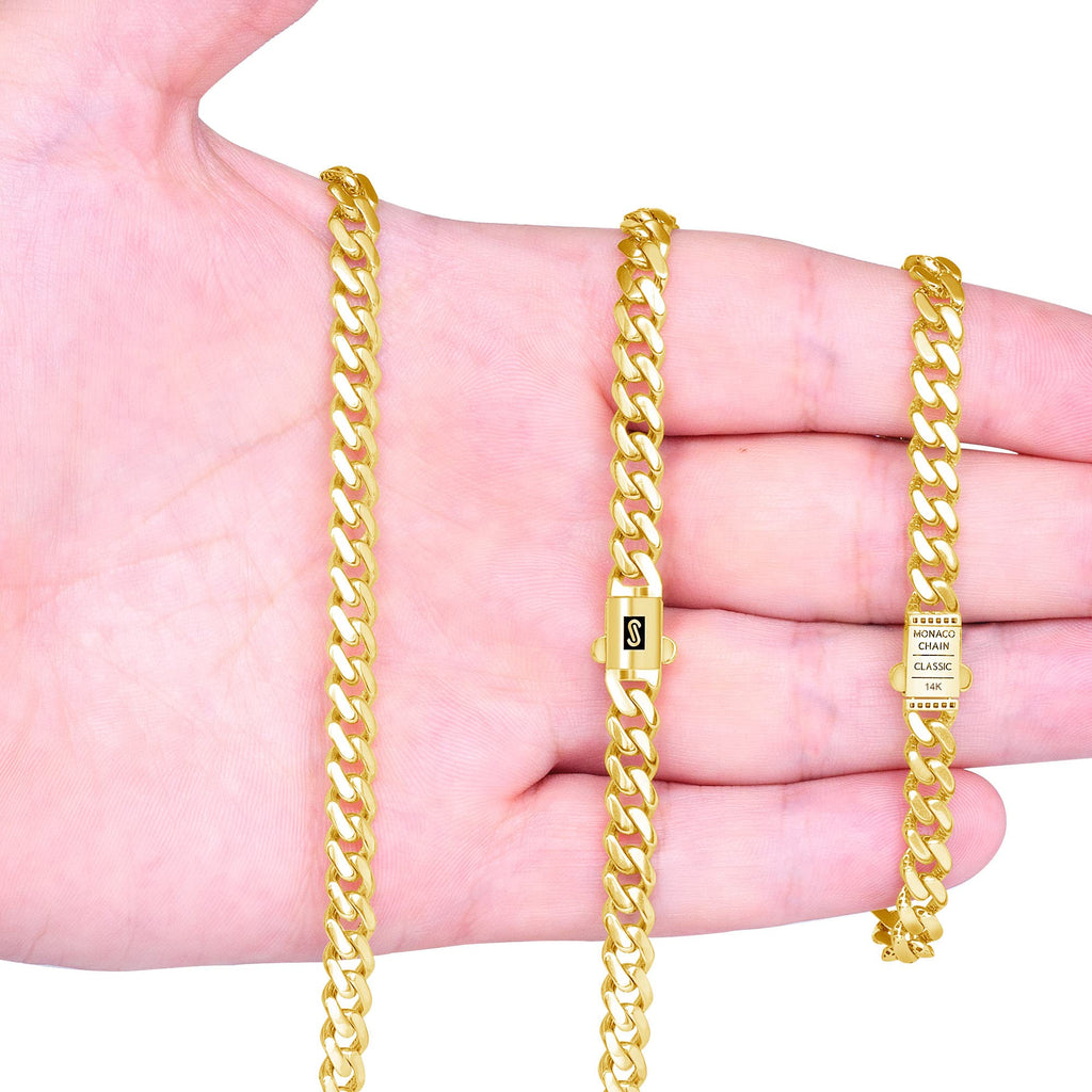 14k Yellow Gold 6mm Cuban Chain Necklace N754296