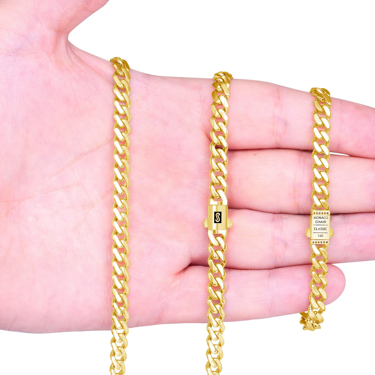 14k Yellow Gold 6mm Cuban Chain Necklace N754296