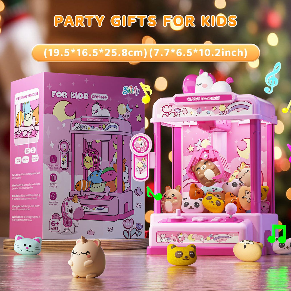 Claw Machine with Sound & 20 Mini Plush Toys U521