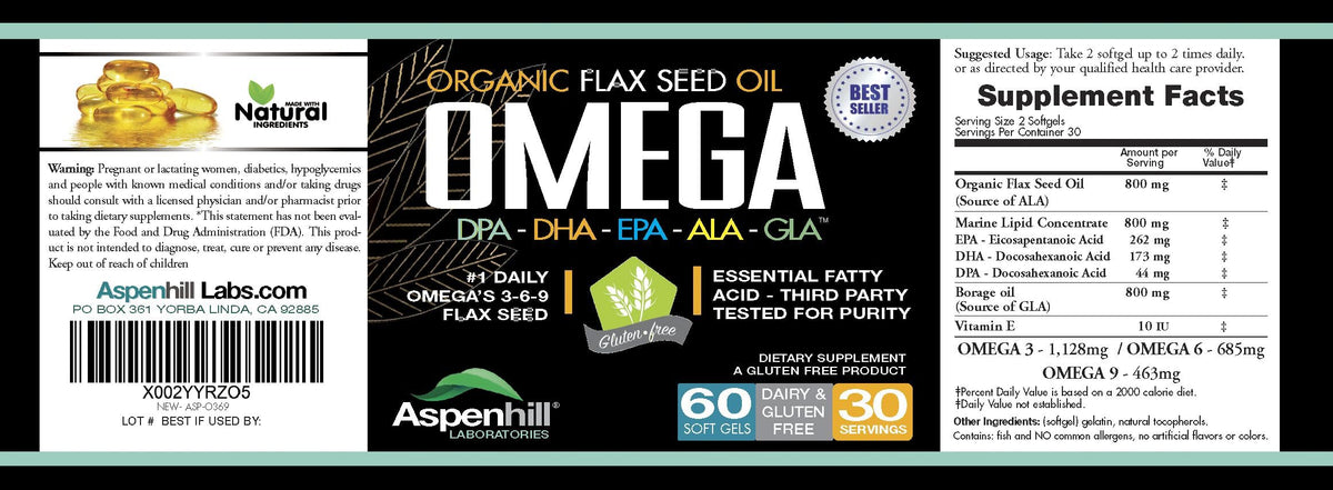 Wild Caught Omega 3 Fish Oil 2400 mg 60 SoftGels A5671