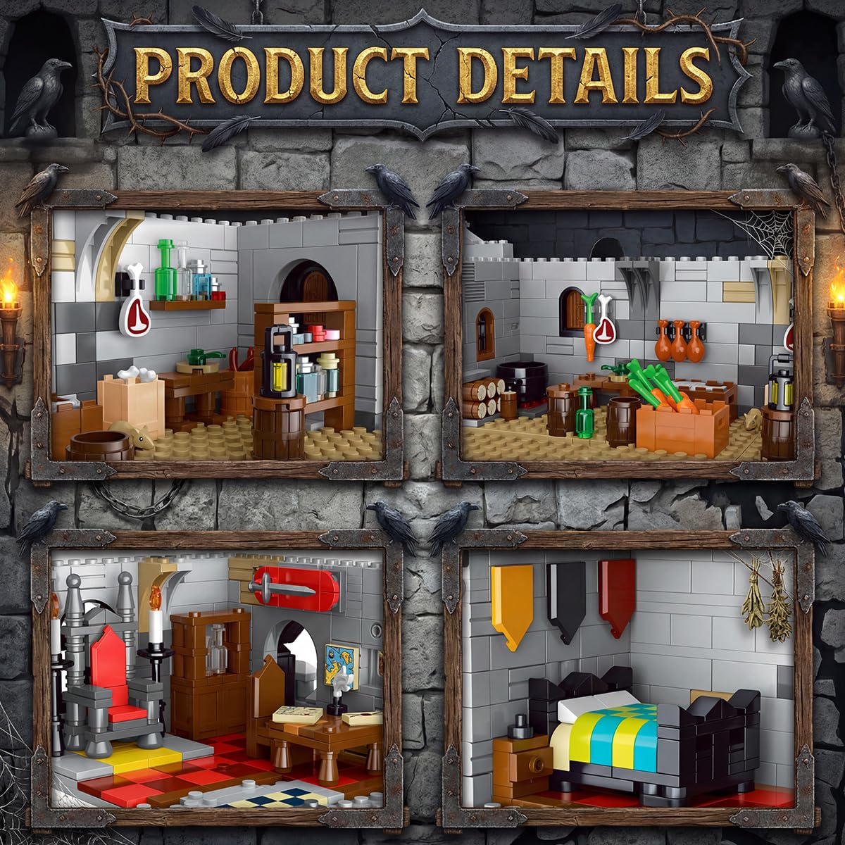 Medieval Castle Building 4961 Pcs A159668