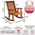 Cedar Stain Pressure Treated Rocking Chair U2967
