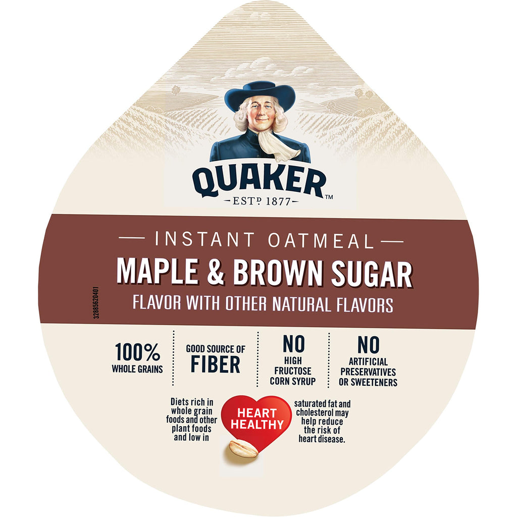 Instant Oatmeal Maple Brown Sugar 1.69 Oz Pack of 5 N968243
