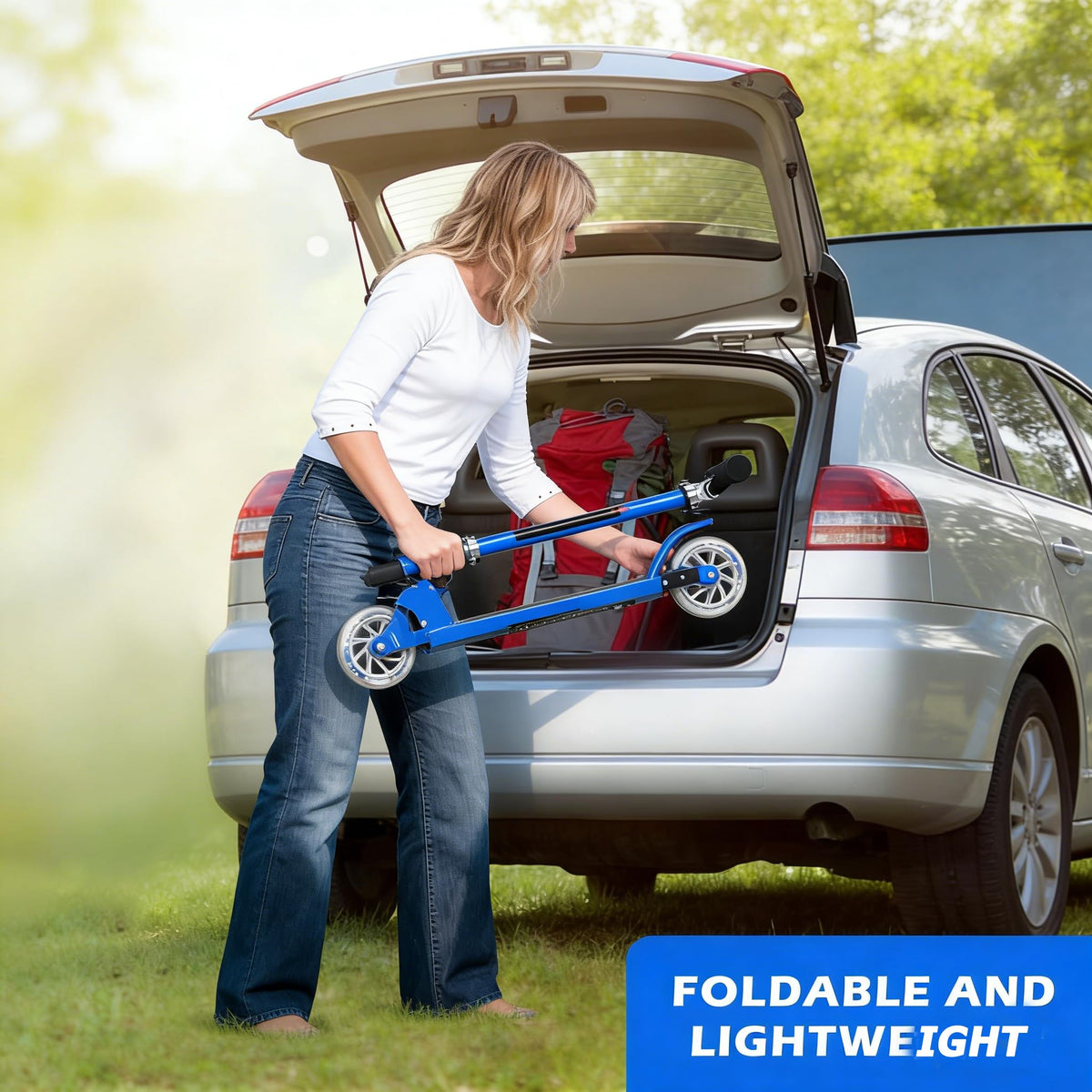 Folding Kick Scooter with 2 Flash Wheels N26816