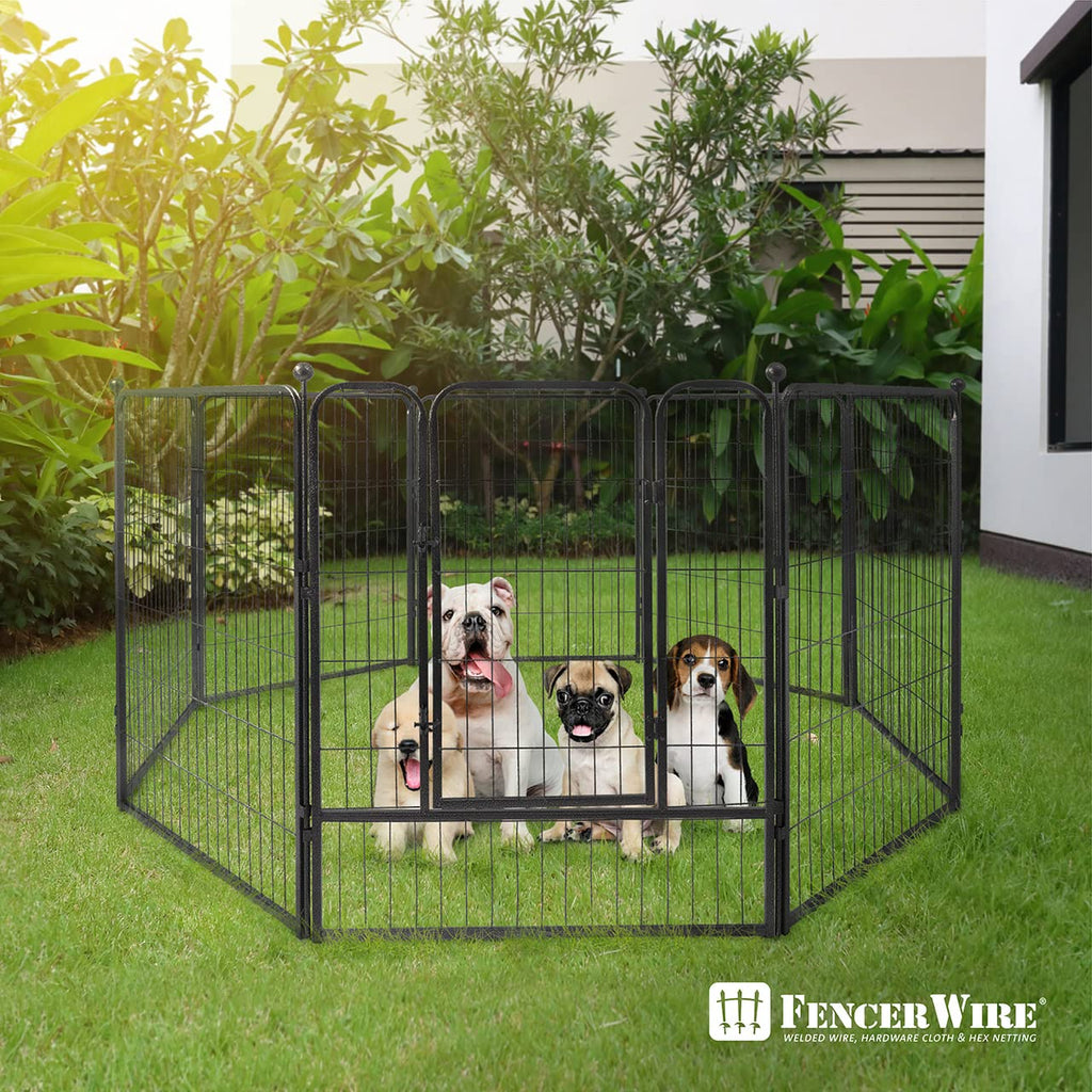 Foldable Metal Pet Playpen with Gate H9913