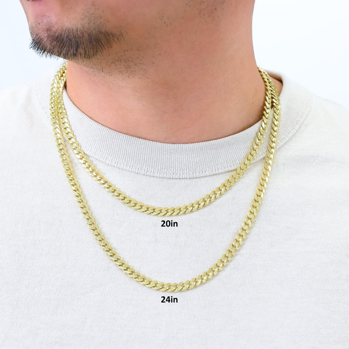 14k Yellow Gold 6mm Cuban Chain Necklace N754296