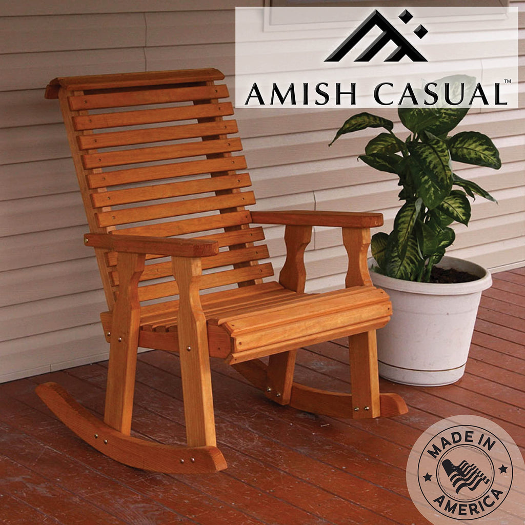 Cedar Stain Pressure Treated Rocking Chair U2967