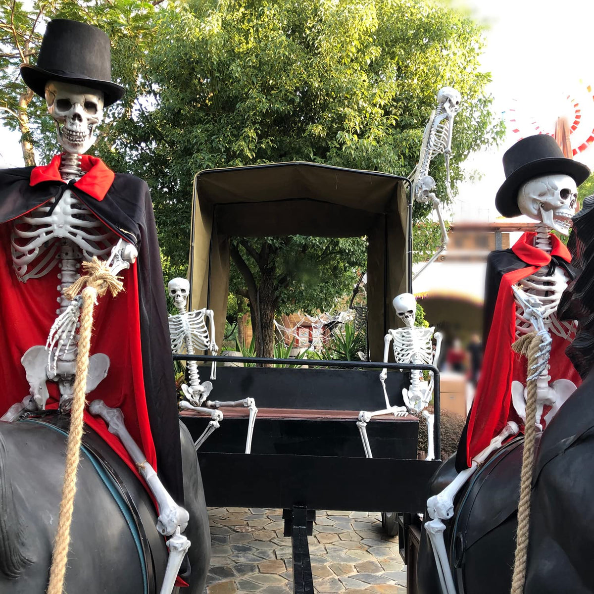 2Packs 5.4ft Life Size Full Body Skeletons with Movable Joints S8886