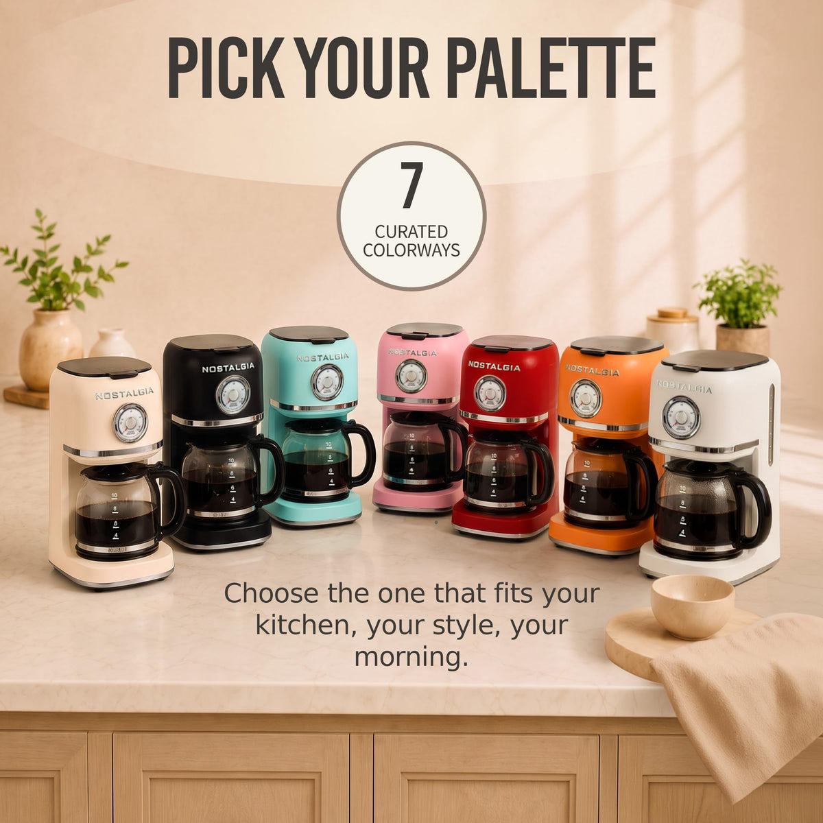 Cream 10 Cup Coffee Maker D88031