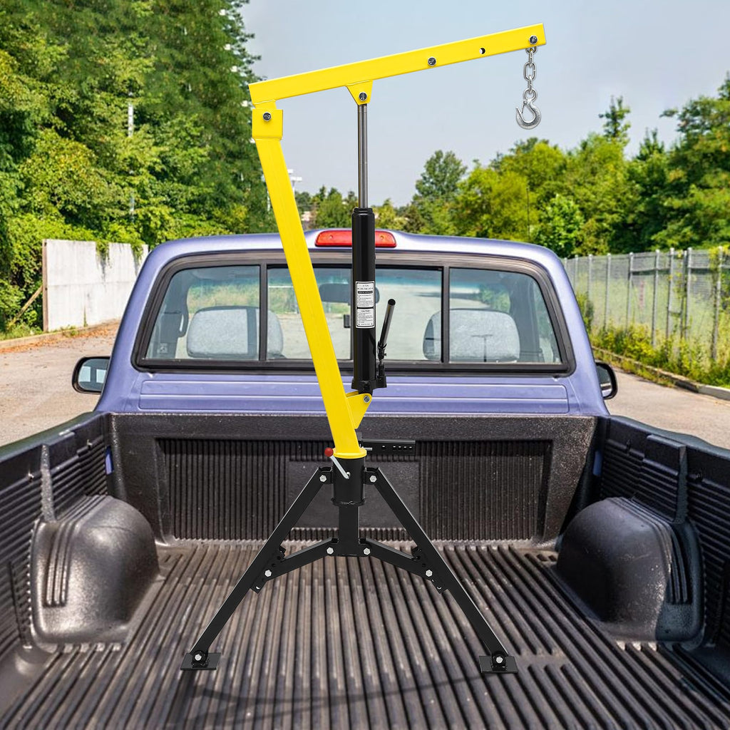 1000 LBS Hydraulic Truck-Mounted Crane with 360° Swivel V15427