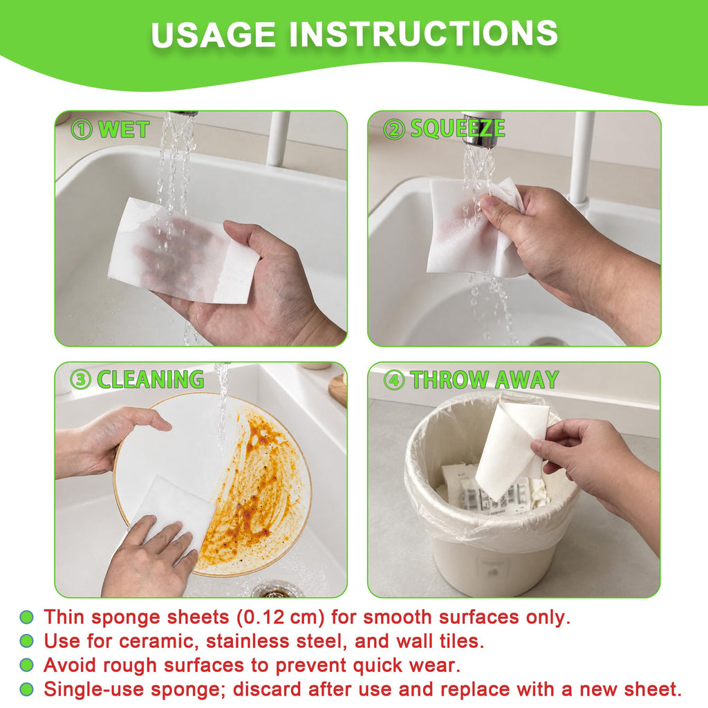 48 Pads 0.12cm Melamine Sponge Eraser Sheets F71399