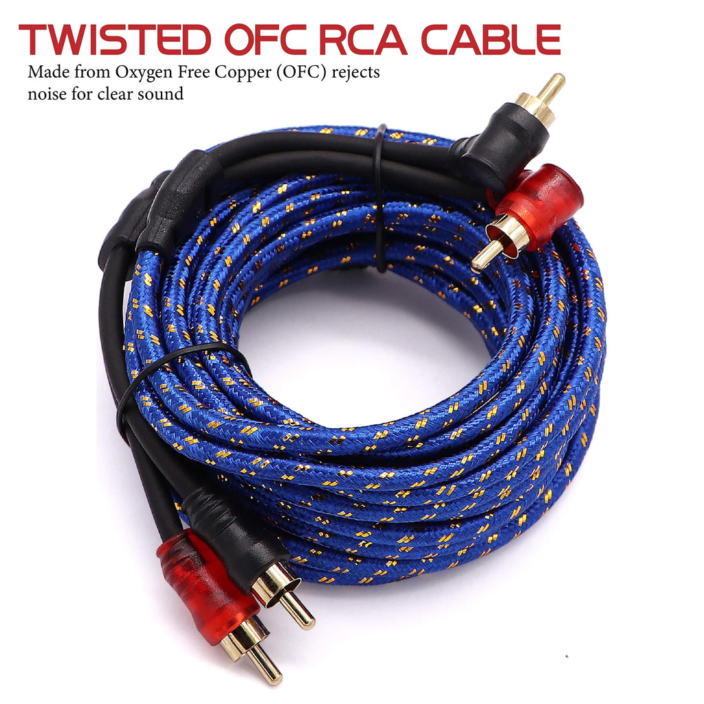 0 Gauge 3000W Amp Wiring Kit with 17FT CCA Power Cable E572226