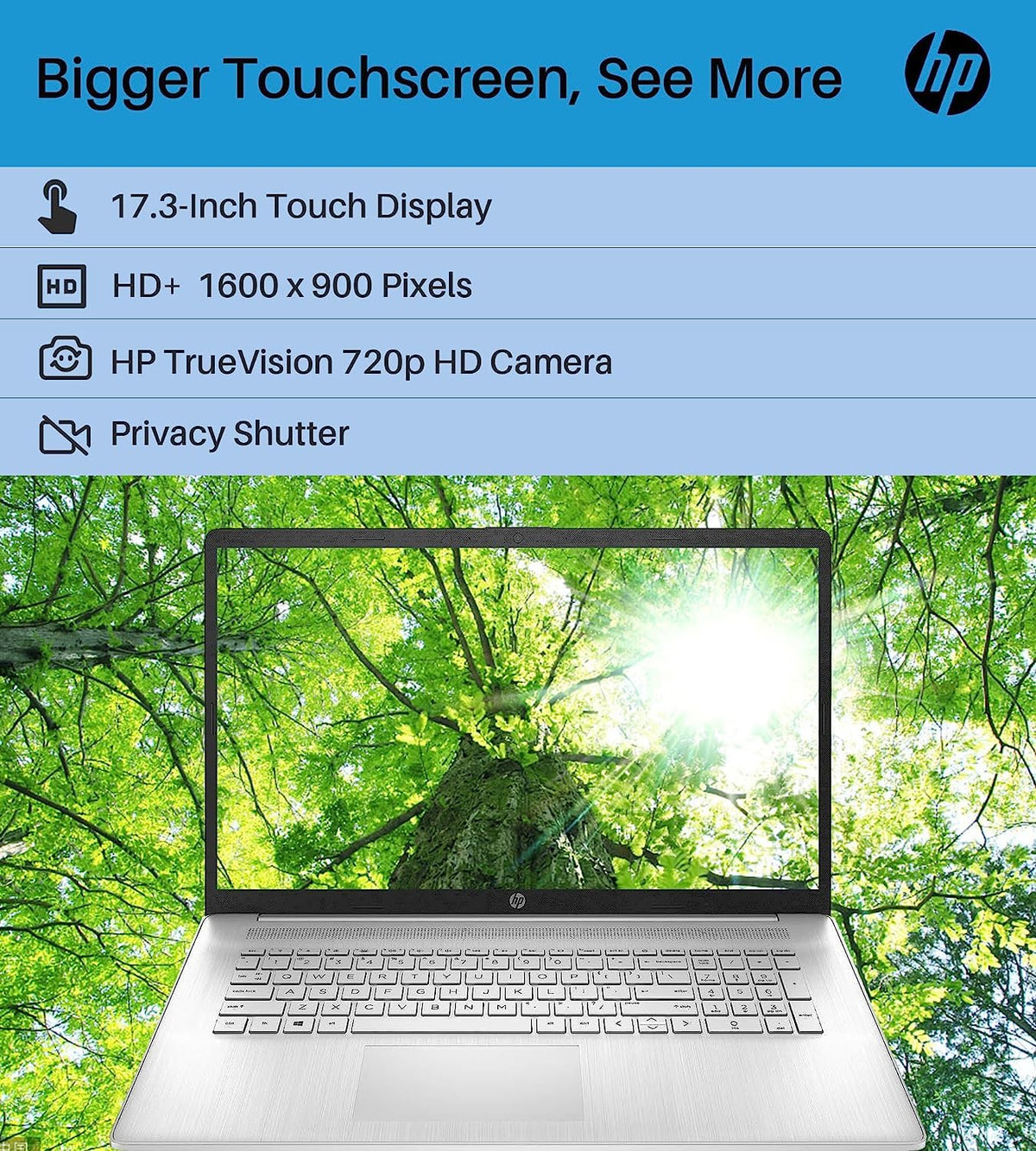17.3" HD Touchscreen Laptop AMD Ryzen 5 16GB RAM 1TB SSD Windows 11 E94389