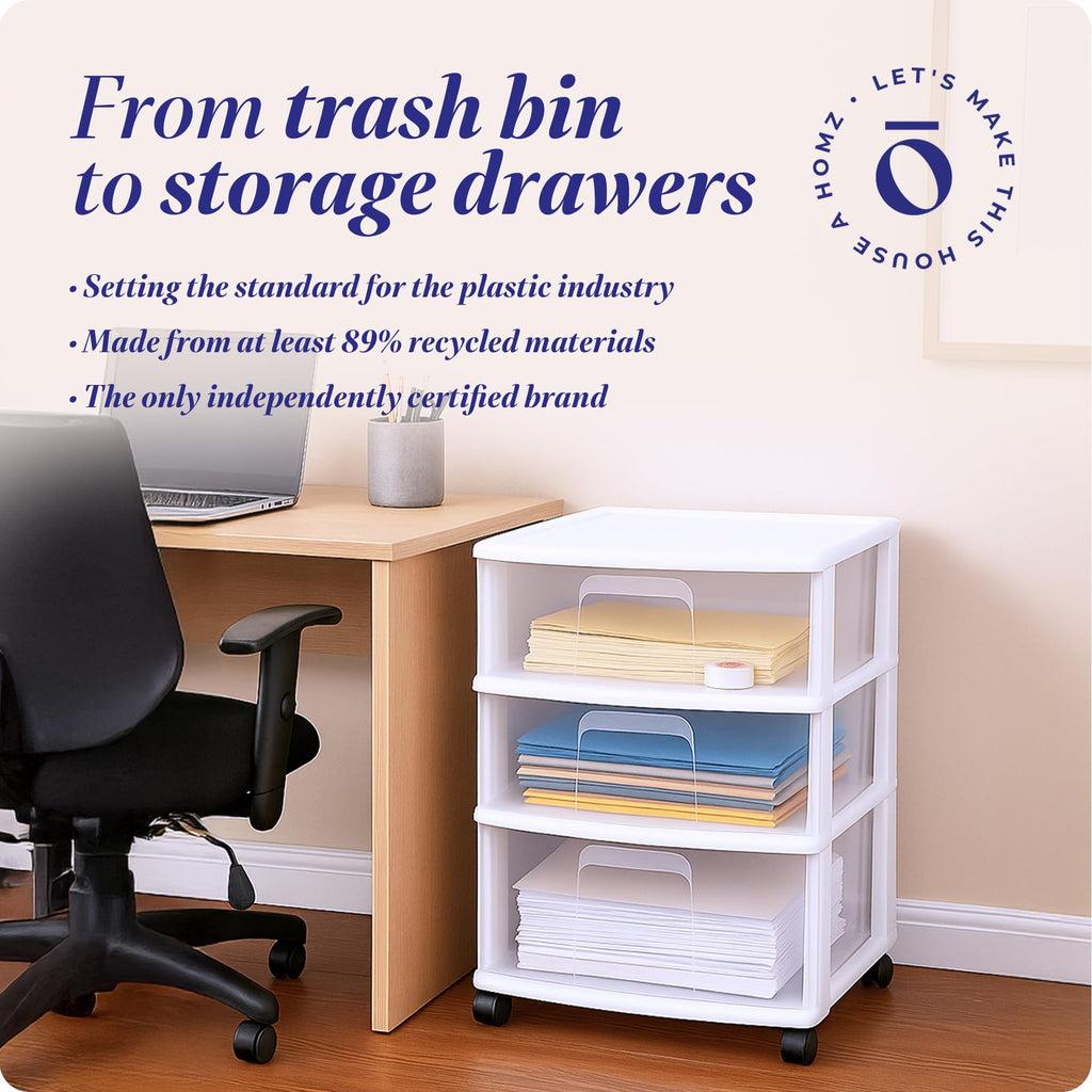 3-Tier Storage Cart with Removable Wheels T748