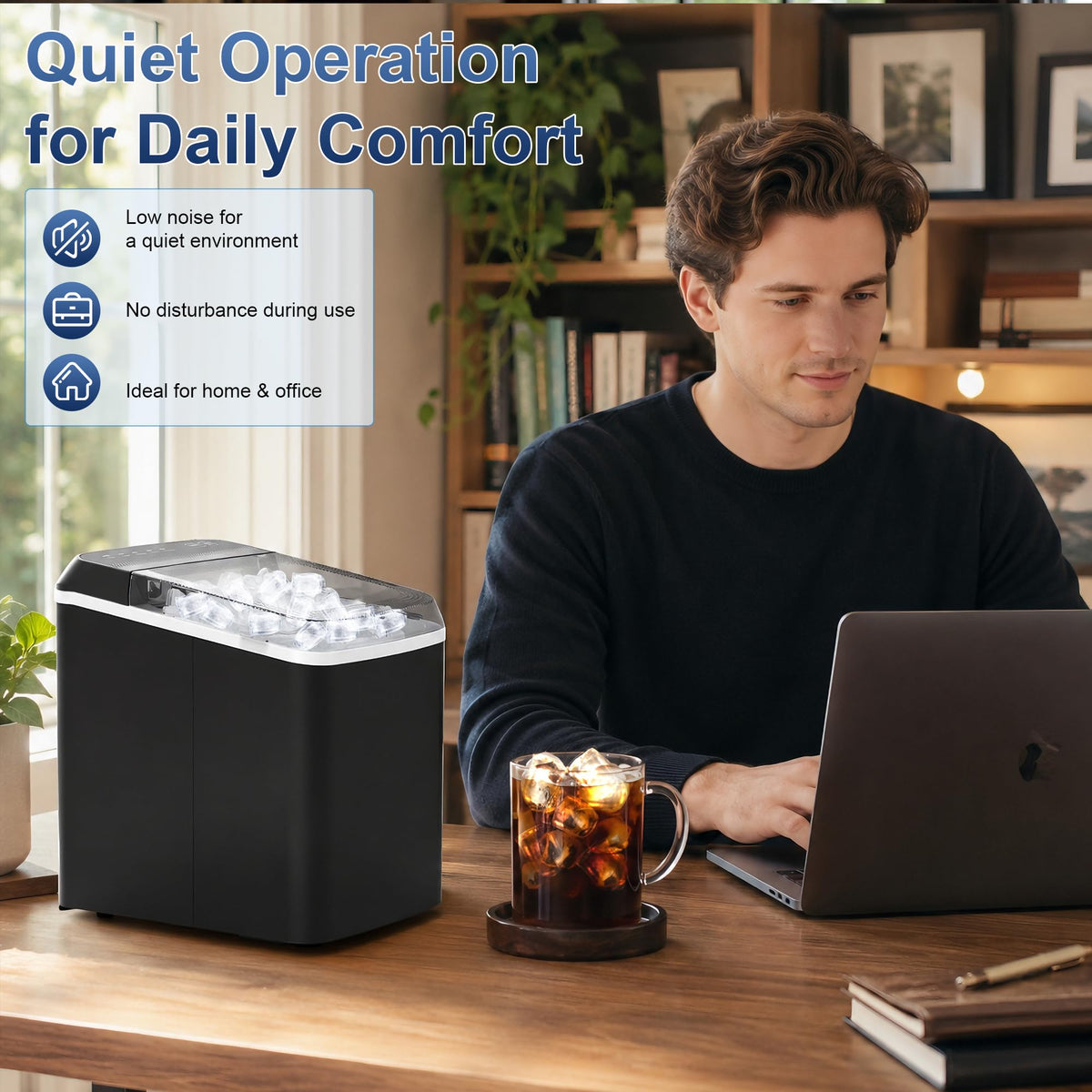 Countertop Ice Maker with Basket & Scoop G89869