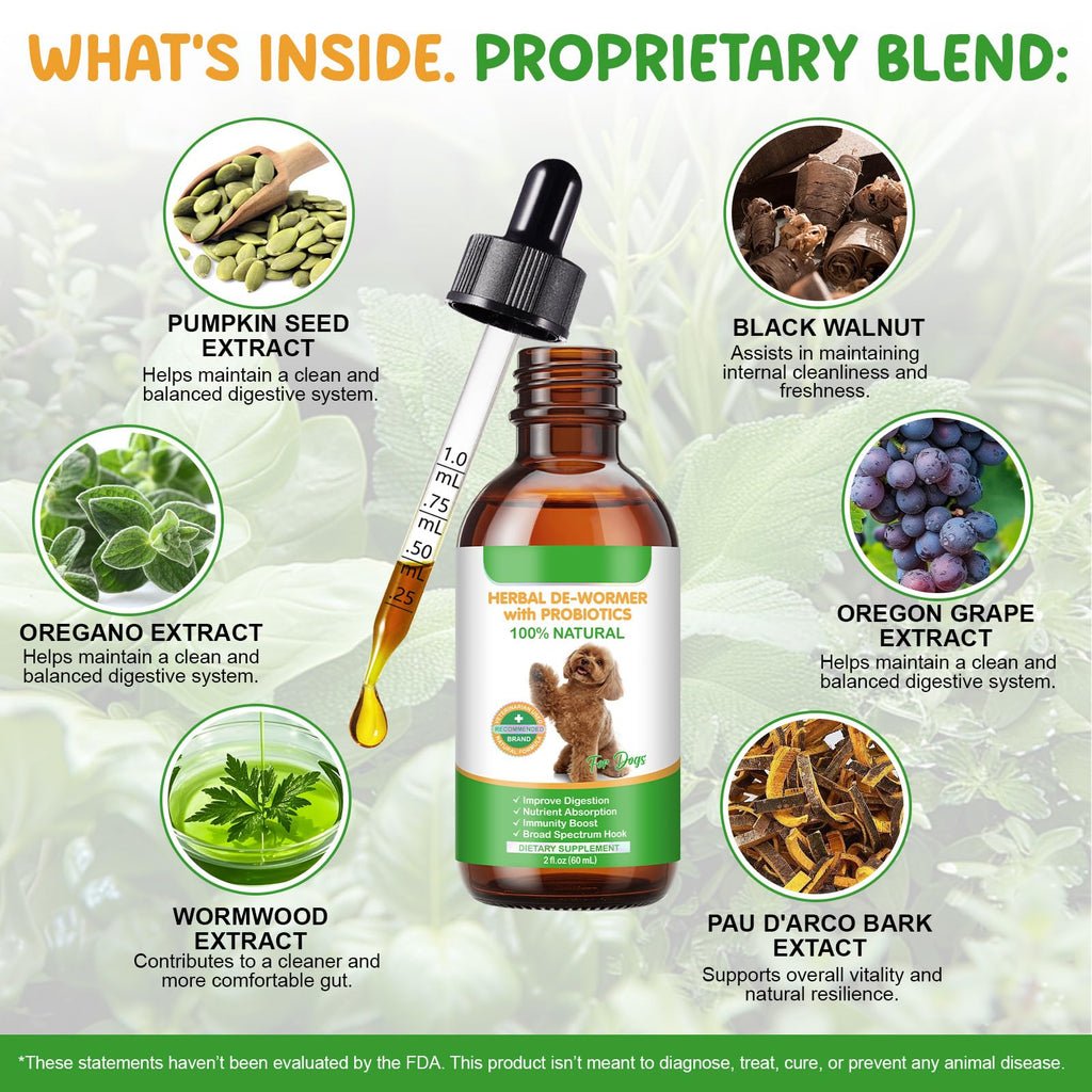2 Fl Oz Herbal Digestive Support for Dogs F7971