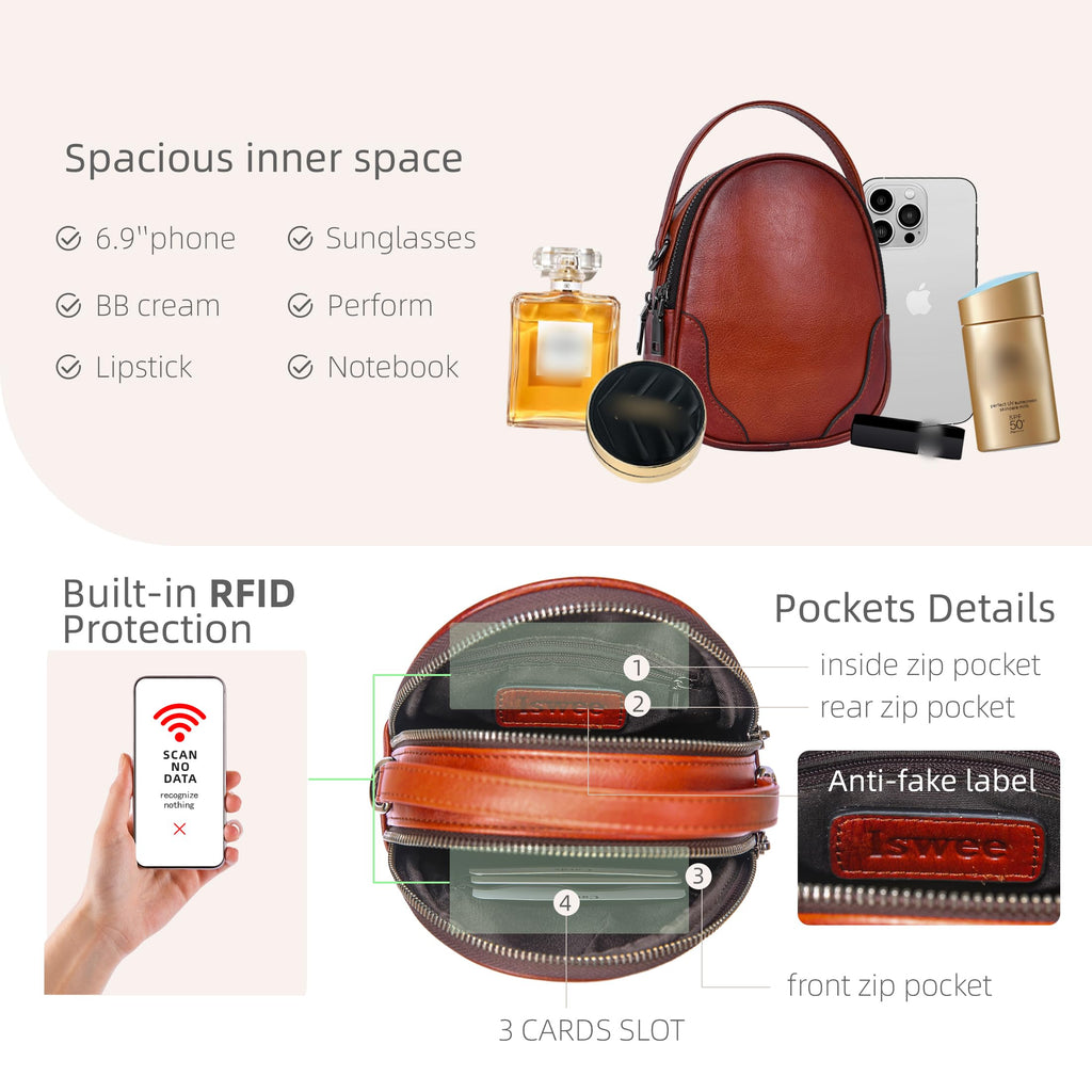 Small Leather Crossbody Bag X9370