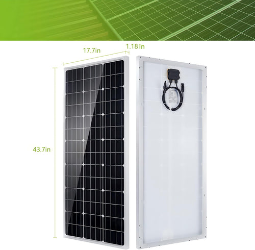 100 Watt 12 Volt Monocrystalline Solar Panel Kit A703