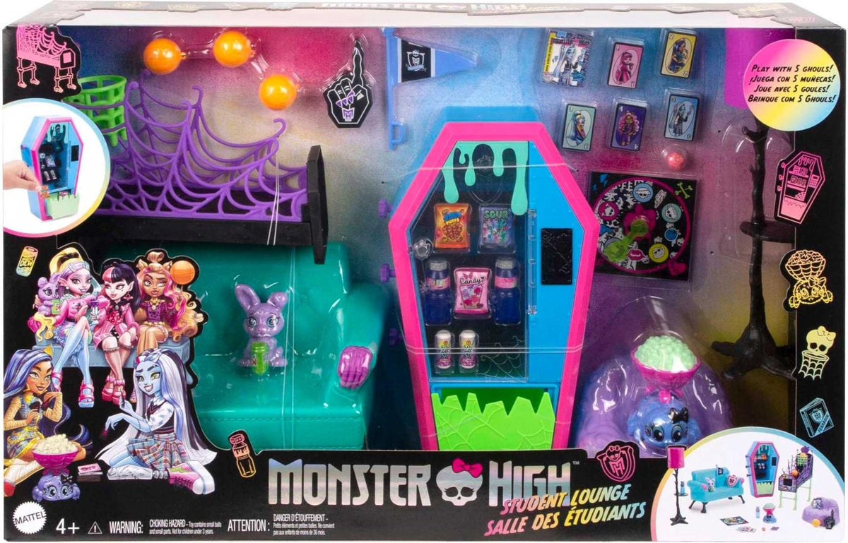 Monster High Playset with Doll House Furniture, 2 Pets & Accessories J5320