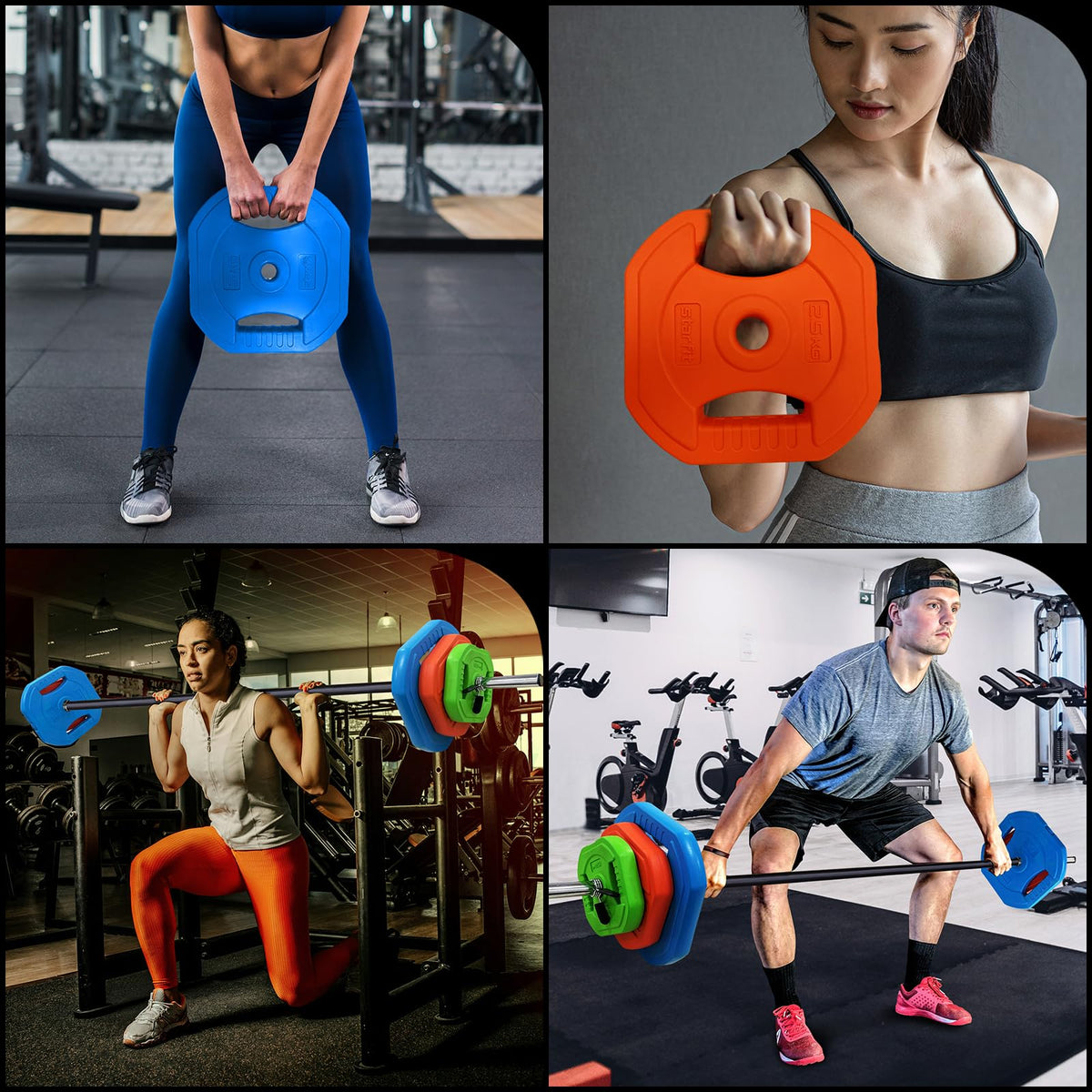 Adjustable Barbell Set with Weight Plates U58449